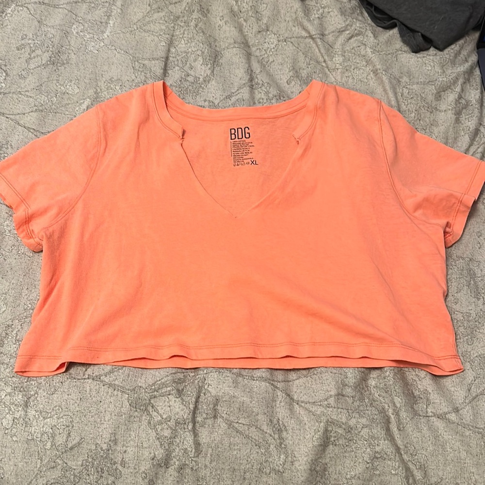 Peachy/coral BDG tshirt/swimsuit cover